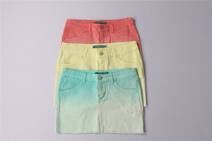 Ladies 3 Color Denim Skirts in Stock 