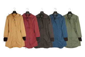 Ladies 5 Color High Quality Parka in Stock