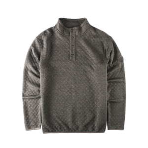 Men' Button Pullovers FLece Sweatershirt